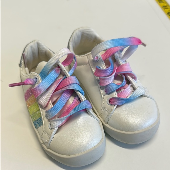 lola the boys Other - White and Pink Casual Sneakers with Sporty Aesthetic
